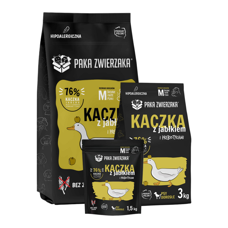 Pīles gaļa ar āboliem SUPERPREMIUM Monoproteīna kvalitātes sausā barība pieaugušiem suņiem 1,5 kg | 3 kg | 9 kg